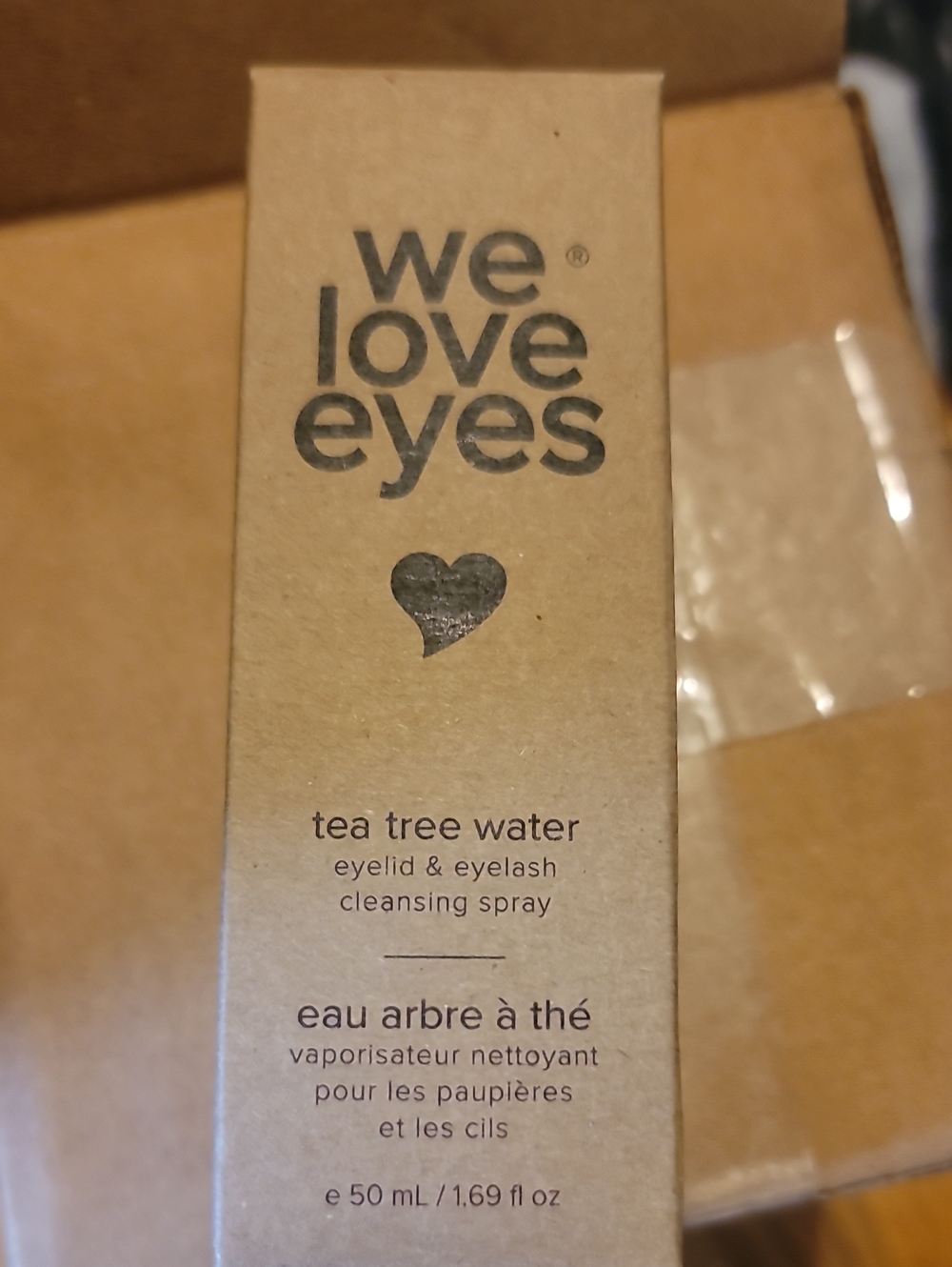 We Love Eyes Tea Tree Water Eyelid & Eyelash Cleansing Spray - Brown